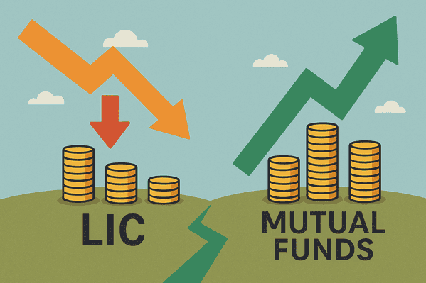lic vs mutual funds