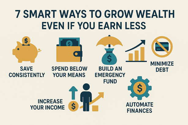 7 Smart Ways to Grow Wealth Even If You Earn Less